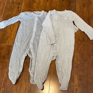 Baby Gap 3-6 Months Footed Pajamas w/mittens